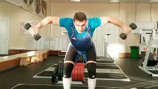 Махи гантелями в стороны в наклоне: техника выполнения смотреть онлайн