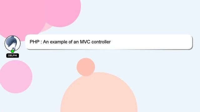 PHP : An example of an MVC controller смотреть онлайн
