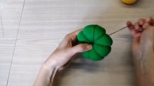 Как сшить простую игольницу. Кактус.