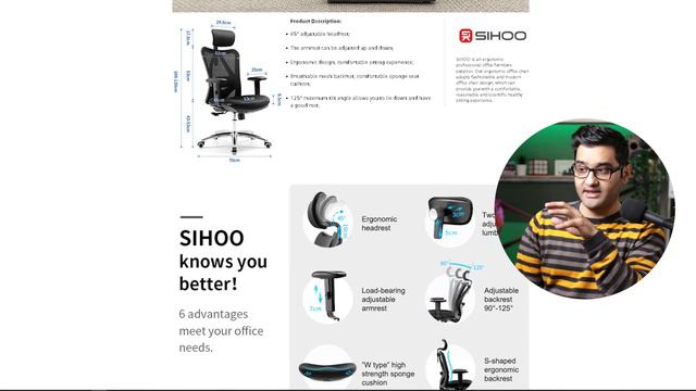 One Month Later With The SIHOO Ergonomic Adjustable M57 Office Chair - Review