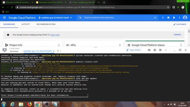 Awwvision Cloud Vision API from a Kubernetes Cluster смотреть онлайн
