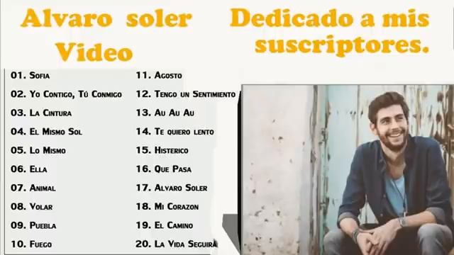 Alvaro Soler смотреть онлайн