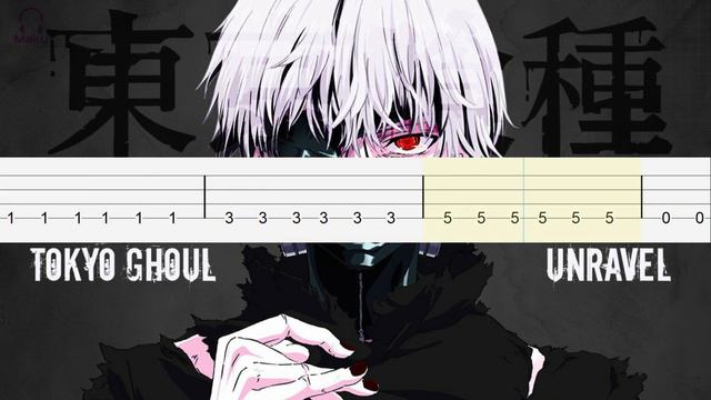Unravel - Tokyo Ghoul [Easy Bass Tabs Tutorial]