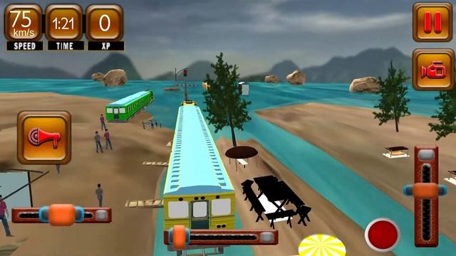 Water Train Driving Free - Android Gameplay смотреть онлайн