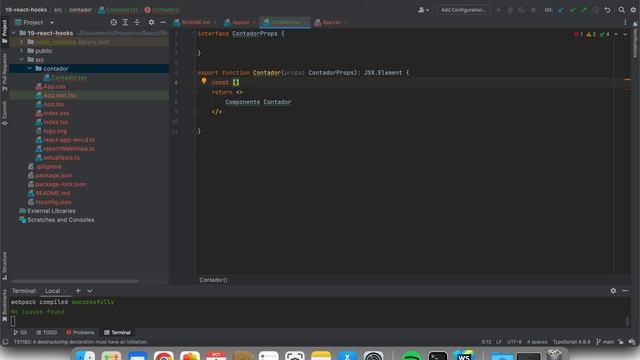 React con Typescript: 26 React Hooks useState смотреть онлайн