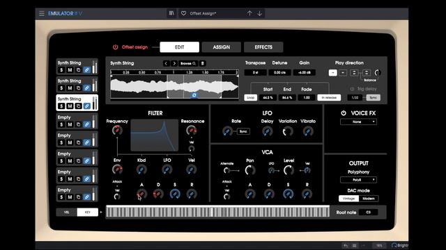 Arturia Emulator II V: Demo and Tutorial смотреть онлайн