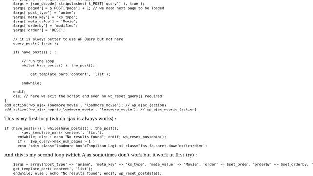 Wordpress: Ajax sometimes work and sometimes just don't work смотреть онлайн