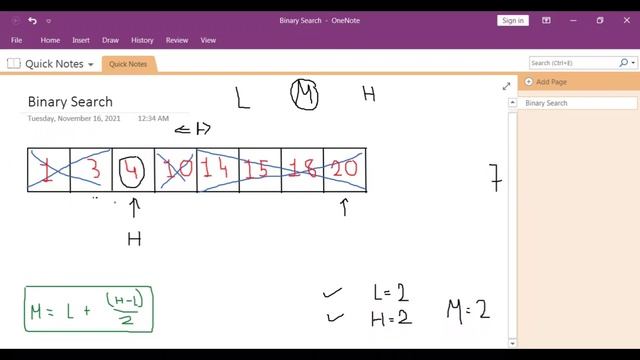 DSA 10 : Binary Search implementation to find element from sorted array (Code + Explanation) смотреть онлайн