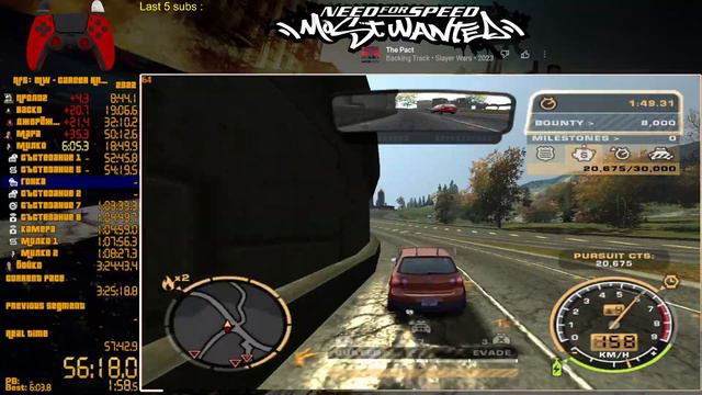 🔴LIVE NFS Most Wanted 2005 Career Any% Glitches Speedrun смотреть онлайн