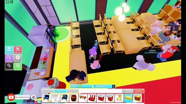 Переделка 1 этажа ⭐Увеличение сидячих мест до 430⭐Мой Ресторан Роблокс ⭐My Restaurant Roblox смотреть онлайн
