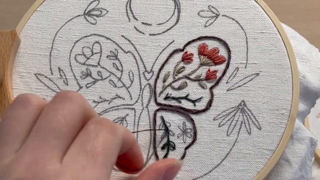 Embroider with me: Butterfly embroidery real time video смотреть онлайн