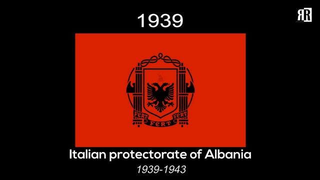 Flag Of Albania : Historical Evolution (with The National Anthem Of Albania)