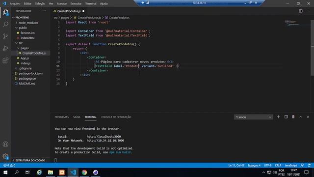 Vídeo 5 - CREATE (INSERT) no Frontend React com MUI смотреть онлайн