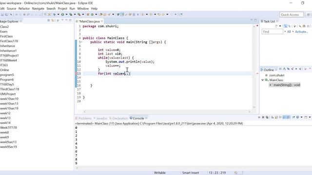 How to convert a while loop into a for loop in Java смотреть онлайн