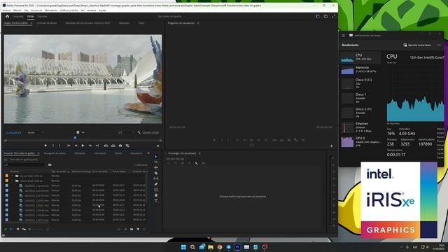 Editar vídeo 4k sin tarjeta gráfica? Alder Lake puede con todo!! смотреть онлайн