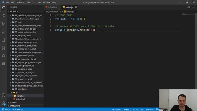 Como pegar o Unix Timestamp com JavaScript смотреть онлайн