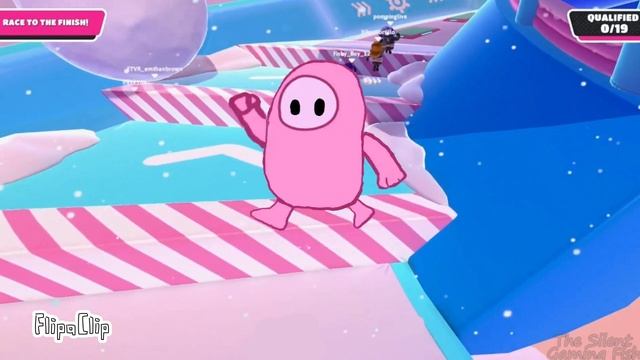 Fall guys jumping animation смотреть онлайн