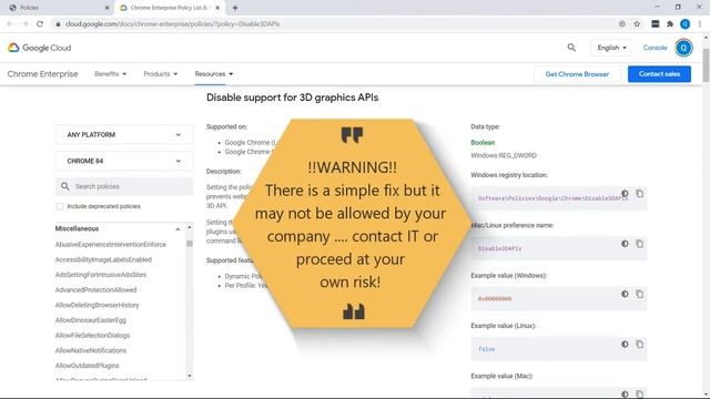 Troubleshooting WebGL Not Available In Chrome Browser