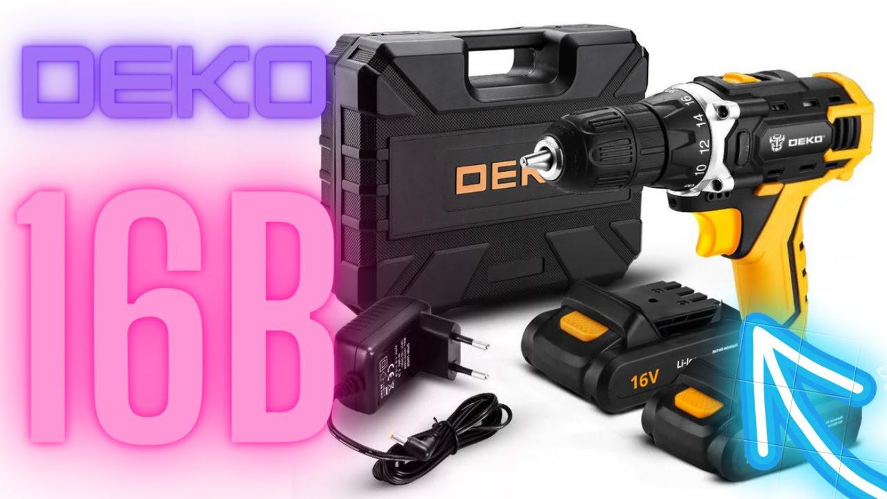 Прикупил: Deko DKCD16FU-Li / Аккумуляторная дрель 16В смотреть онлайн
