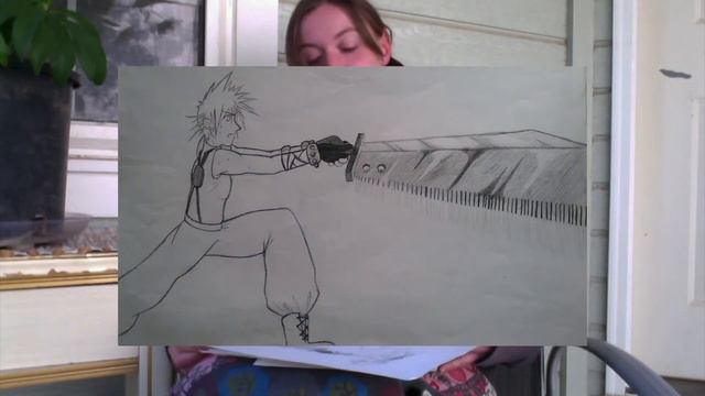 I drew really super good Final Fantasy 7 fan art смотреть онлайн