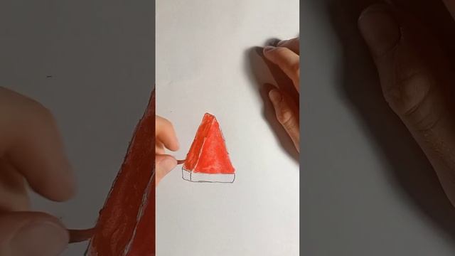 как нарисовать акварелью арбуз ?!! смотреть онлайн