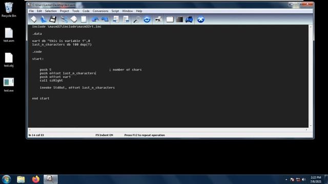 How to get the last n characters of a string | MASM32 Assembly Programming смотреть онлайн
