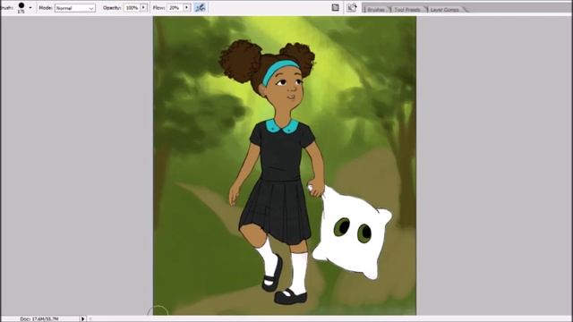 Speedpaint (Photoshop Cs2) Dotty and Baby pillow смотреть онлайн