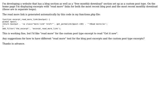 Wordpress: Custom post types: change "read more" text (2 Solutions!!) смотреть онлайн