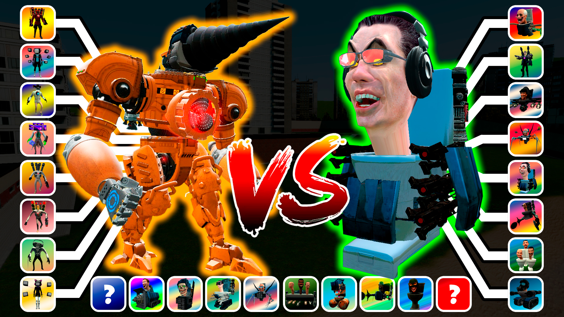 СКИБИДИ ТУАЛЕТЫ ПРОТИВ КАМЕРАМЕНОВ В БОЛЬШОЙ ТУРНИРЕ 1 НА 1 смотреть онлайн