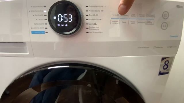 Waschmaschine Midea Lunar MF200W70/80/90B Erstinbetriebnahme,Kindersicherung aktivieren/deaktiviere смотреть онлайн