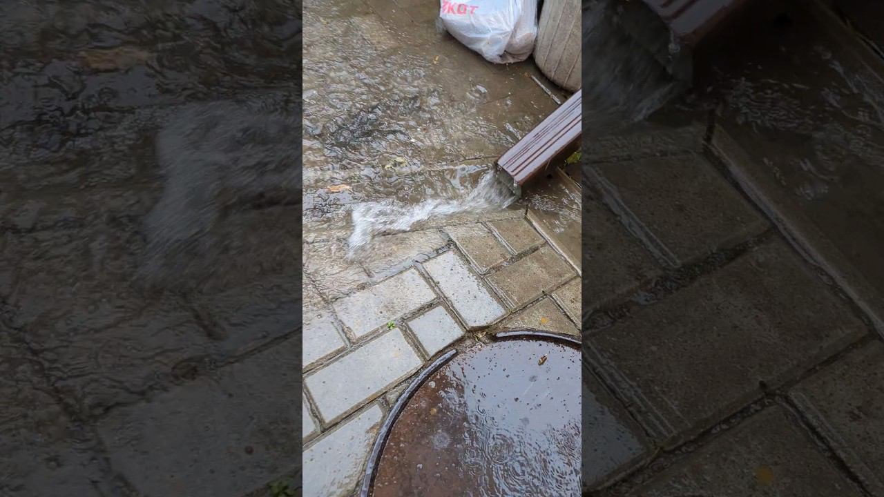 Ростов заливает ! угроза града от МЧС не зря навес делал! #shorts смотреть онлайн