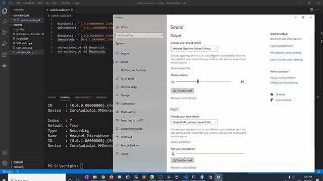 Change your Audio Input/Output settings using Powershell смотреть онлайн