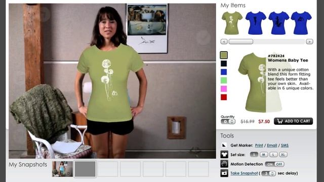 Zugara's Augmented Reality & Motion Capture Shopping App смотреть онлайн