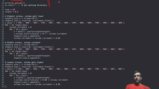 Creating a Shepard Tone Using Python and Music21 смотреть онлайн