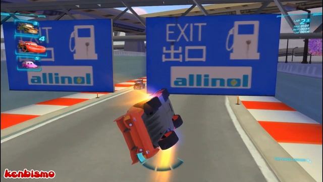 Lightning McQueen race at Terminal Sprint, Cars 2 The Video Game PC Gameplay 1080p HD смотреть онлайн