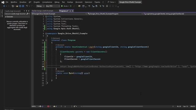 Google Drive API in C# E1 - OAuth2 Authentication Example and Fetching file list смотреть онлайн