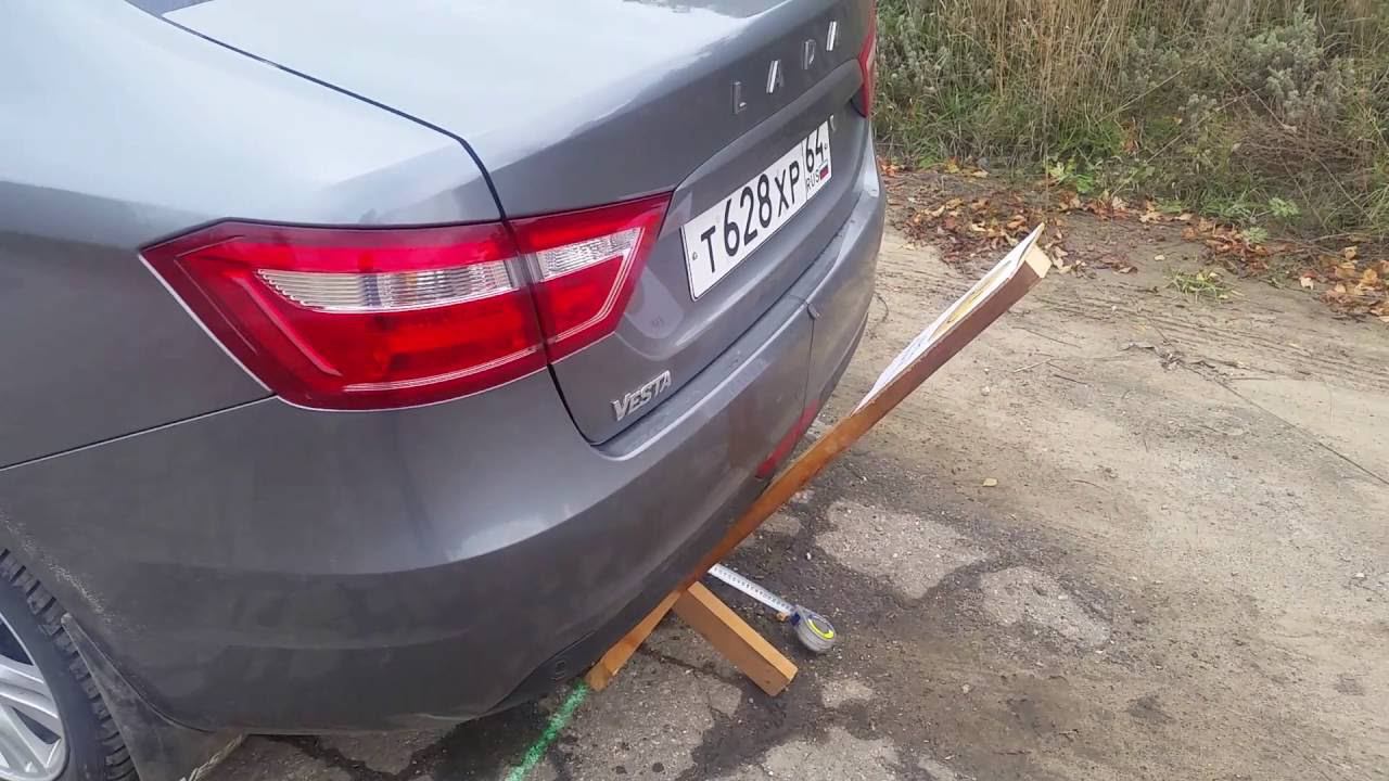 ПРОект "Веста Плутон". Тест системы помощи при парковке. Работа парктроника и камеры заднего вида. смотреть онлайн