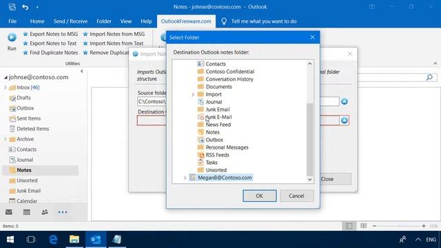 Import Outlook Notes from Text Files смотреть онлайн