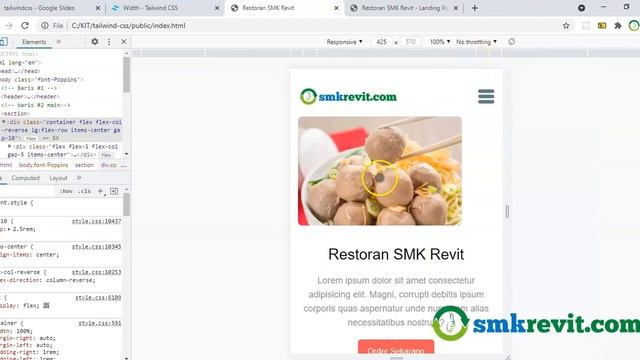 11 pemrograman Web Project Landing Page width Tailwind CSS смотреть онлайн