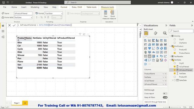 DAX ISFILTERED and ISCROSSFILTERED смотреть онлайн