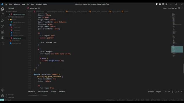 Build Twitter X Clone With HTML 5 and Sass смотреть онлайн