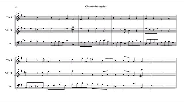 Giacomo Insanguine Partimento No. 3 (easy) смотреть онлайн
