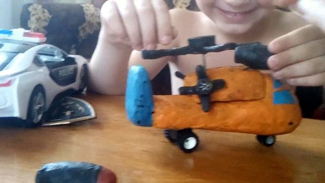 Трансформер вертолет из пластилина Transformer from plasticine смотреть онлайн