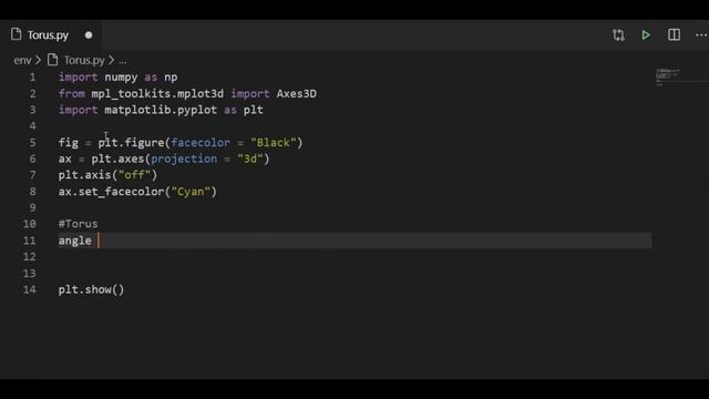How to draw Donut in Python Matplotlib | Torus (3D) shape смотреть онлайн