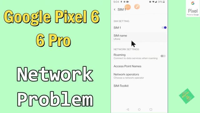 Google Pixel 6, Pro Network Problem / Mobile data not working смотреть онлайн