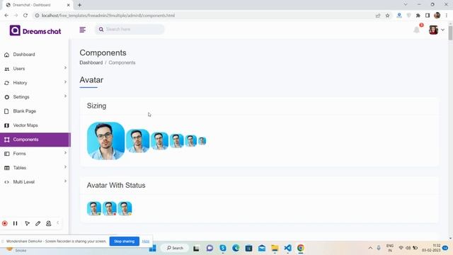 Bootstrap 5 Free Admin Dashboard Template 12 смотреть онлайн