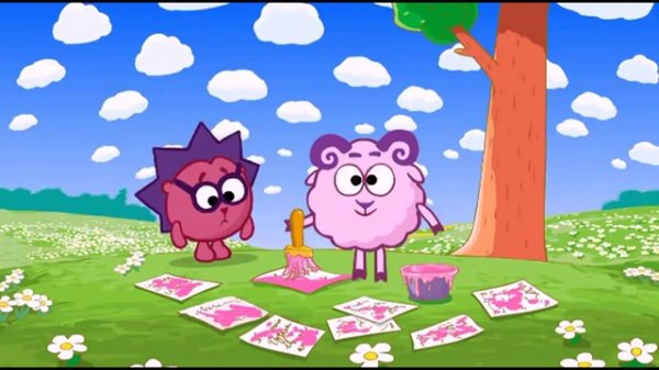 смешарика(скамейка)