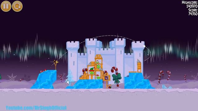 Angry Birds Seasons - Winter Wonderham 1-4 Walkthrough 3-Star Highscore Winter Wonderham 1-4 смотреть онлайн