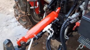 Установка гидрозамка на гидроцилиндр навески