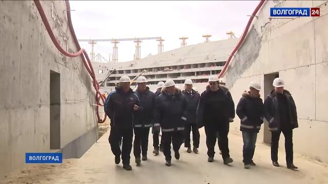 Ход строительства "Волгоград Арены" 12.10.16 смотреть онлайн